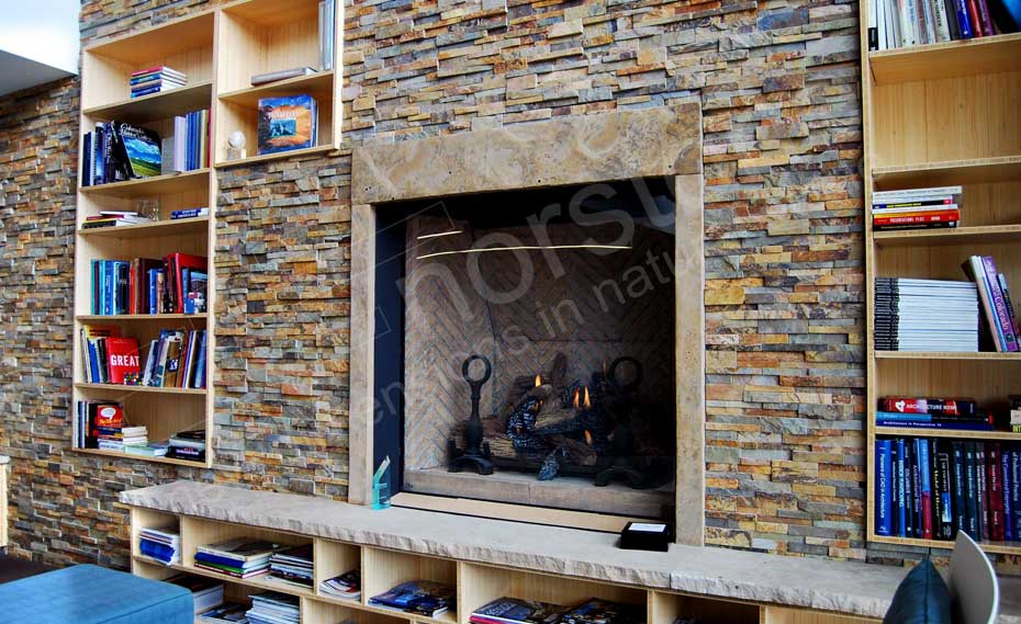 Natural Stacked Stone Veneer Example