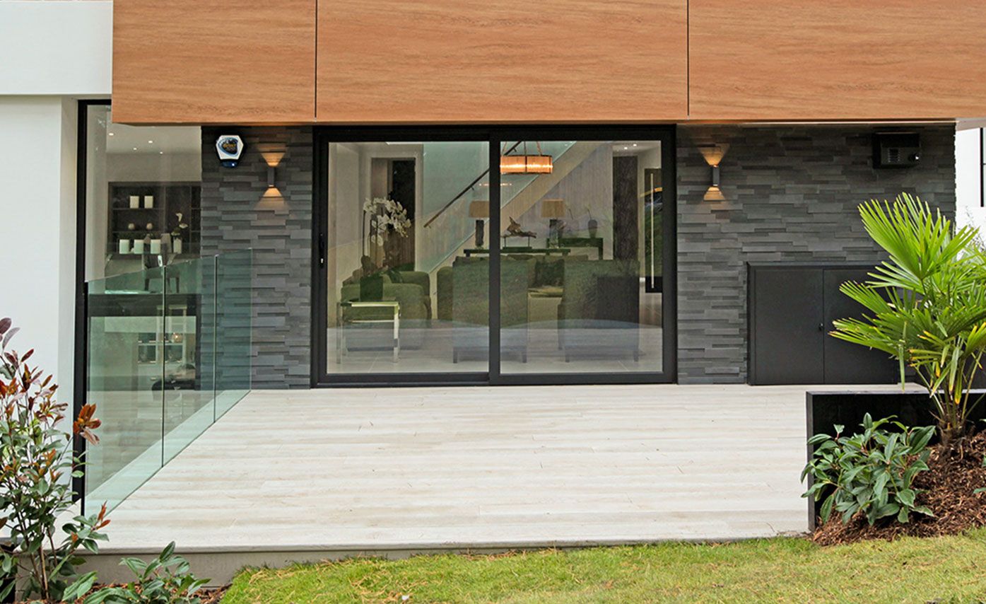 Gorgeous 3D Panel Facade in Grey Basalt